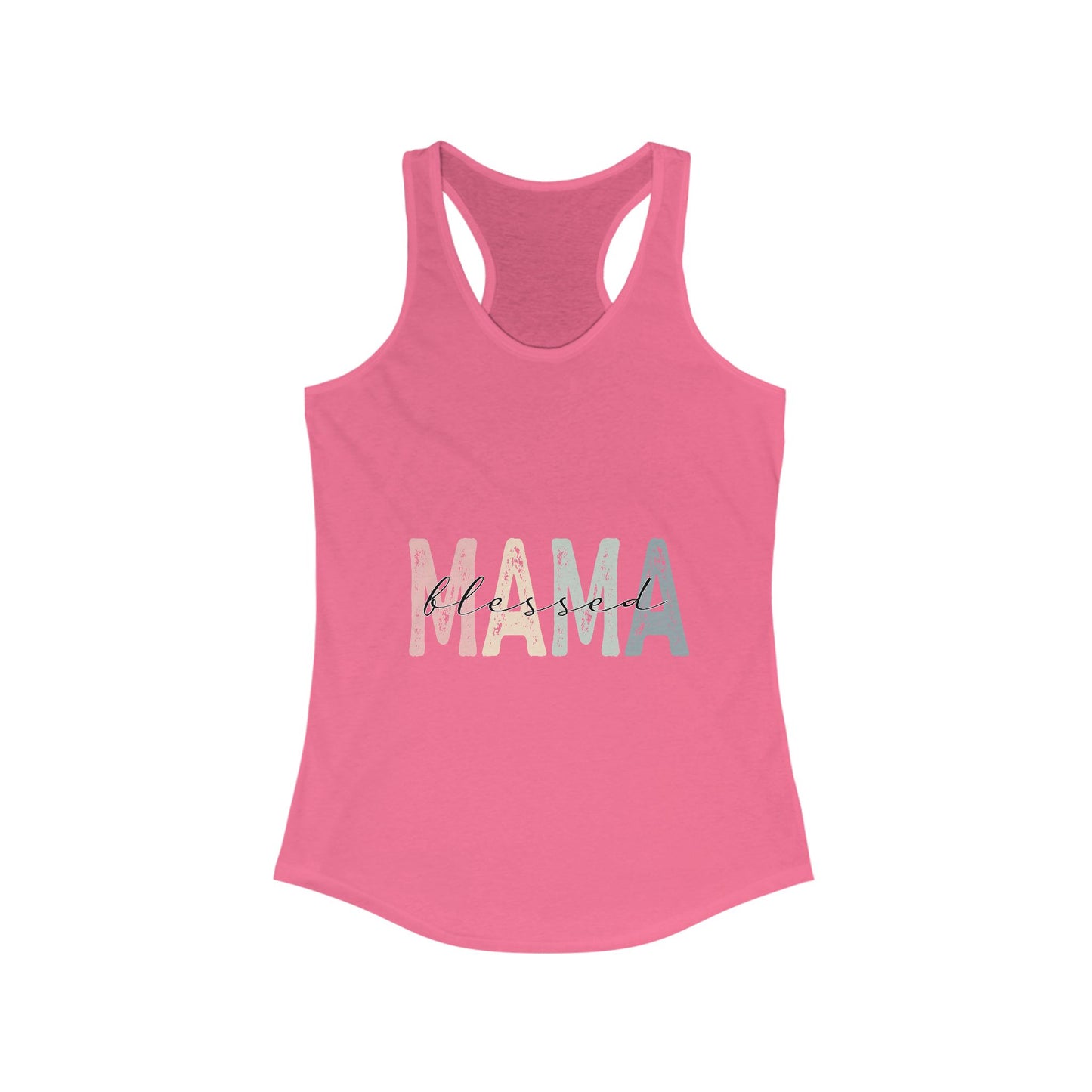 Blessed Mama Racerback Tank Top for Women