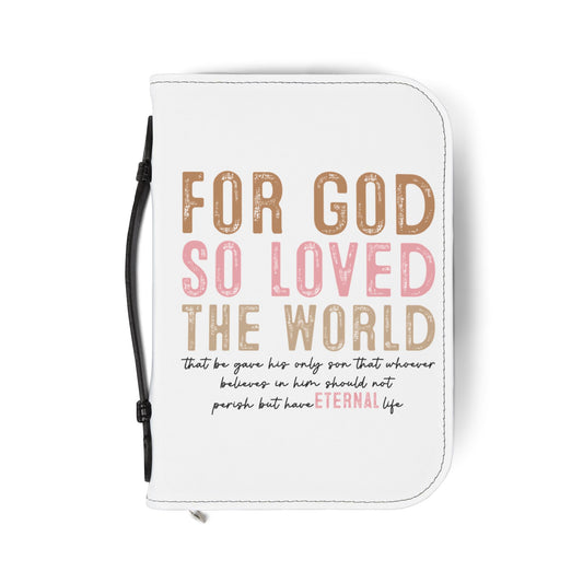 Inspirational Bible Cover - 'For God So Loved' | Perfect Gift for Faith and Spirituality